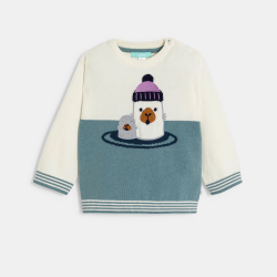 بلوفر صبي رضيع قماش تريكو...